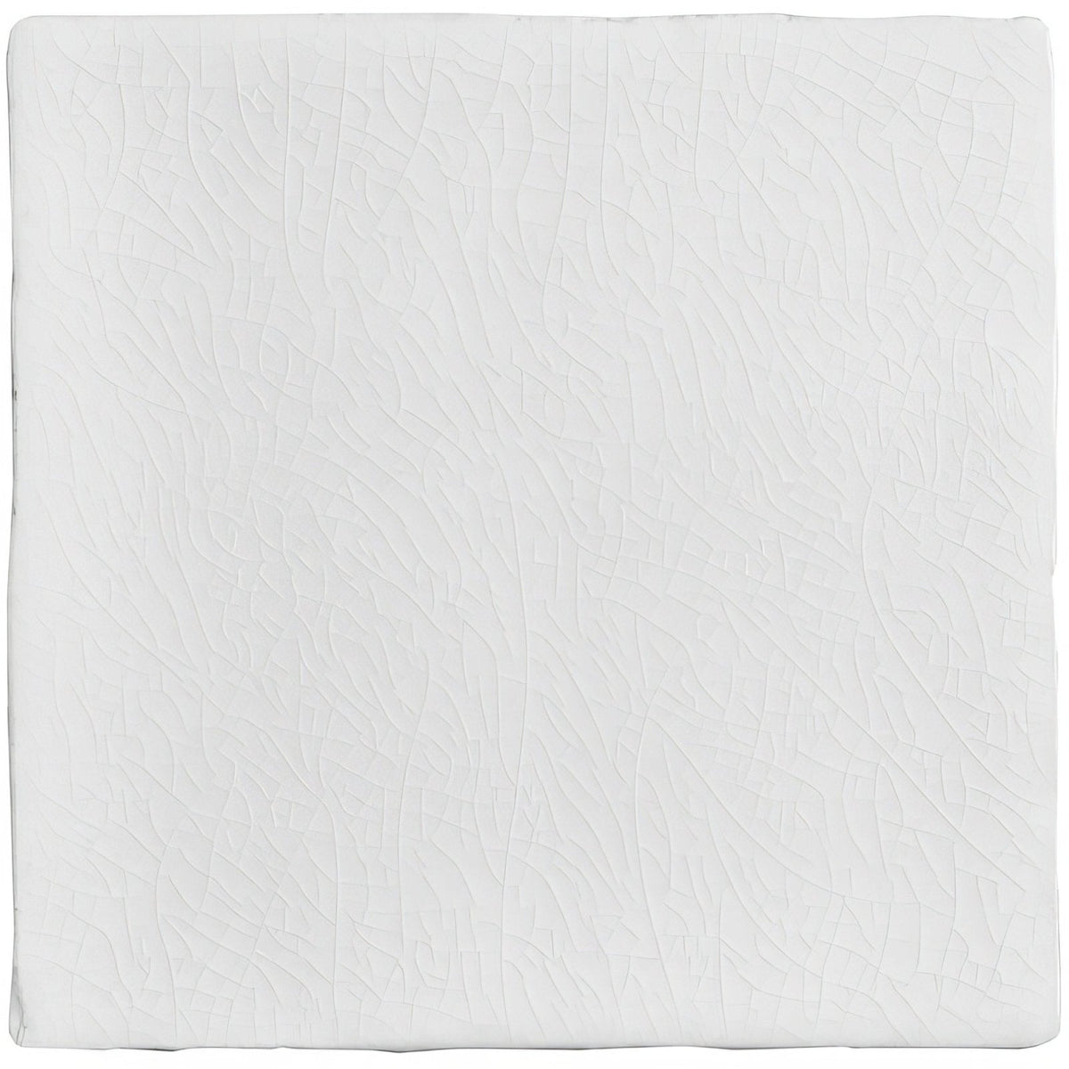 White textured mattress cover with subtle wavy embossed pattern for field tile porcelain bedding use