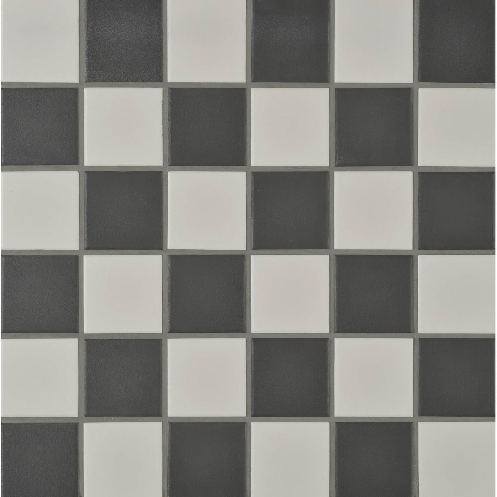 Porcelain Square White & Black shown as flooring