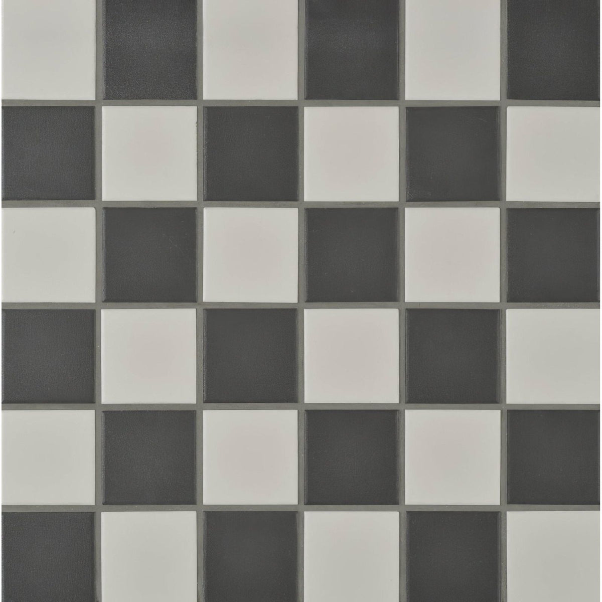 Porcelain Square White & Black shown as flooring