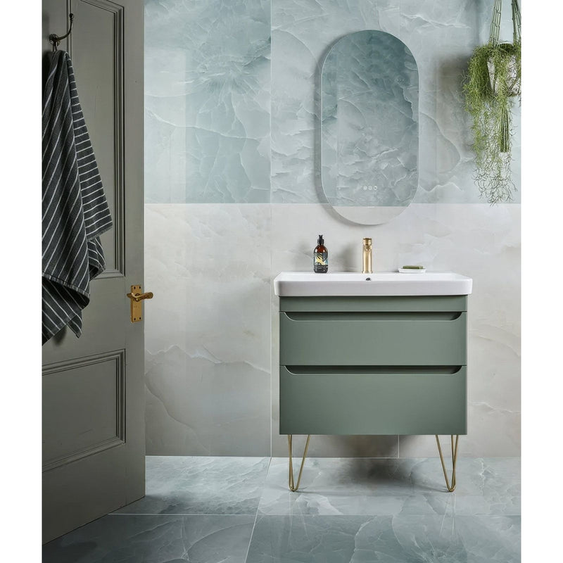 Portare illusion Whisper Onyx Porcelain Polished Lagoon