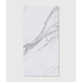 White marble-effect porcelain matt tile with elegant gray veining 120 x 60cm for kensington interiors