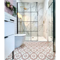 Kensington Porcelain Matt 120 x 60cm white marble-effect tiles