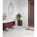 Kensington Porcelain Matt 120 x 60cm white marble-effect tile