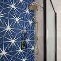 Lily Pad Porcelain Admiral in a bathroom setting (2)