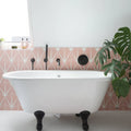 Lily Pad Porcelain Bubblegum in a bathroom setting