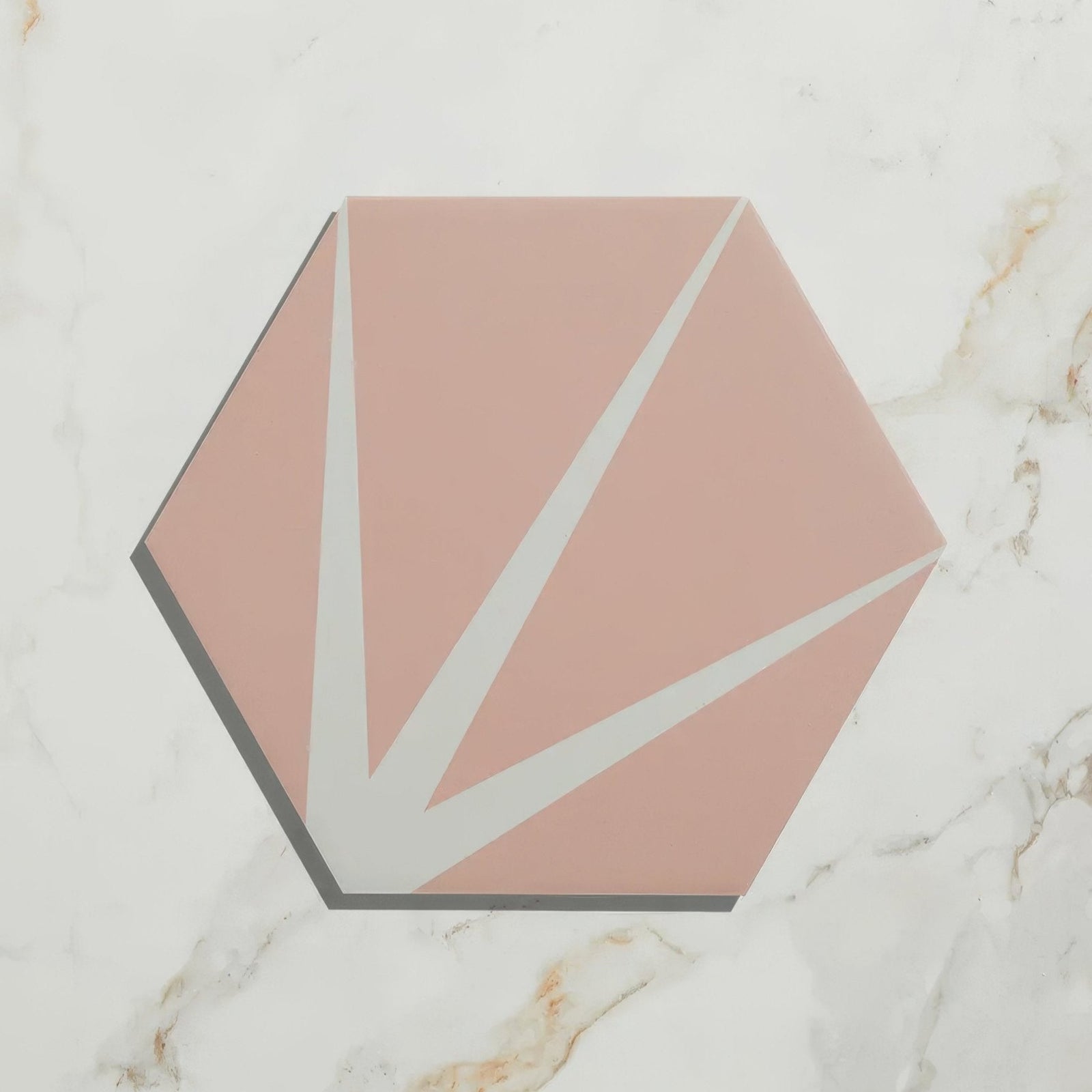 Lily Pad Porcelain Bubblegum Wall & Floor Tile 23x20cm – detail view 7