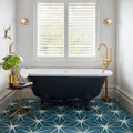 Lily Pad Porcelain Peacock