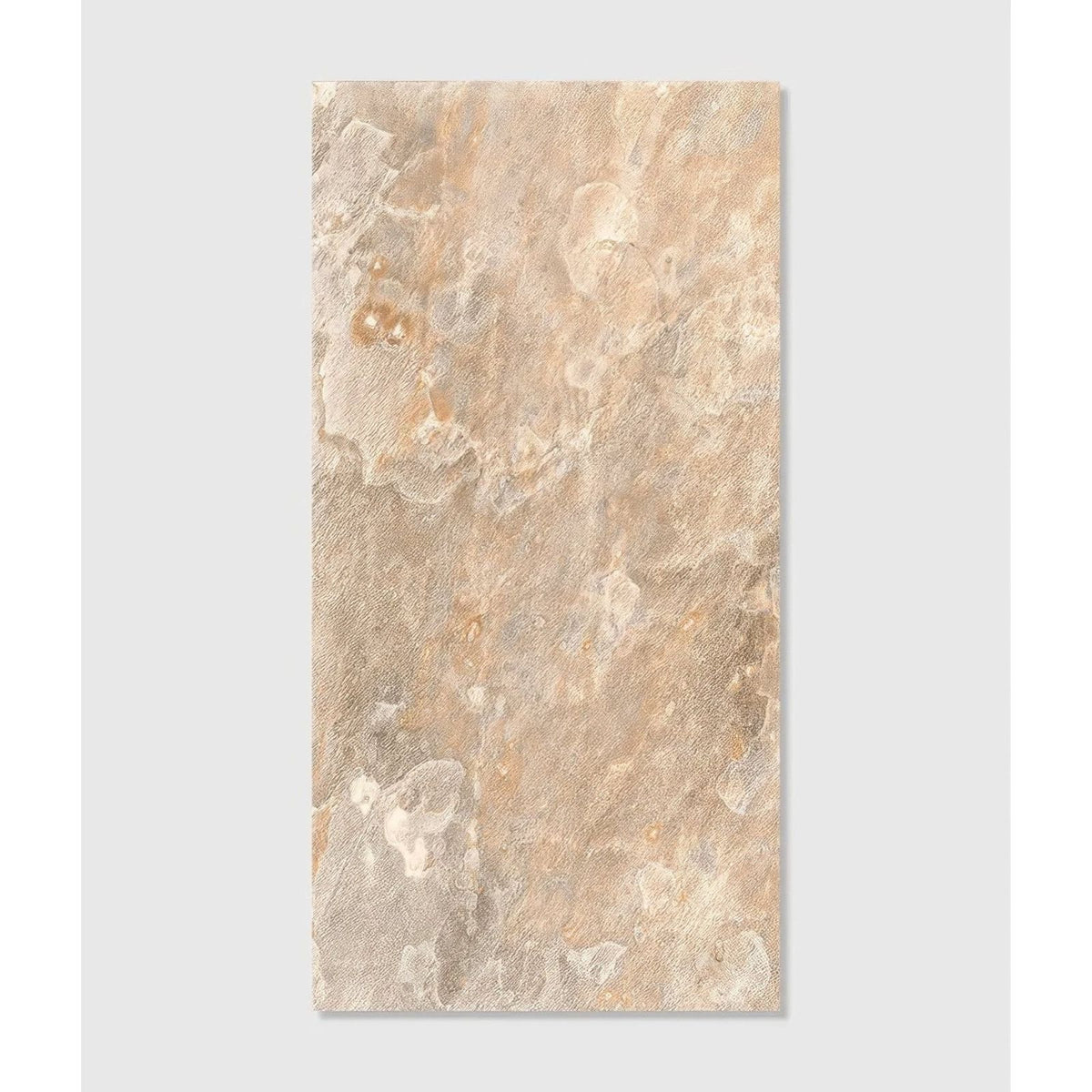 Beige and cream marble-effect rectangular porcelain tile with subtle veining lombok porcelain sand design