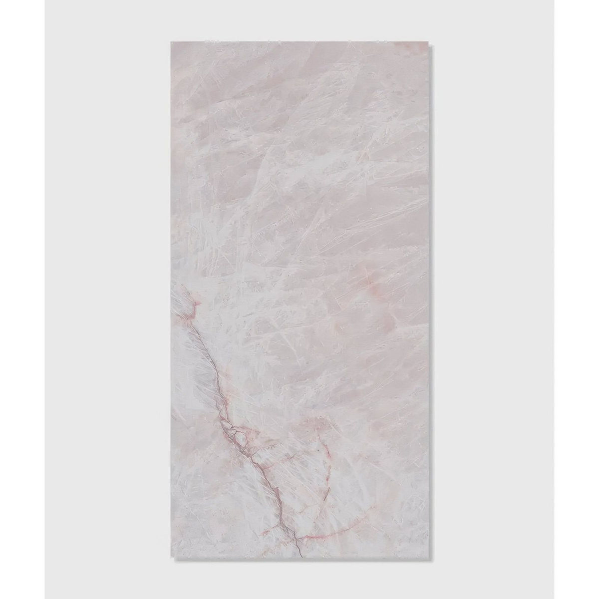 Manhattan porcelain matt rectangular pink marble tile with subtle veining and smooth polished surface