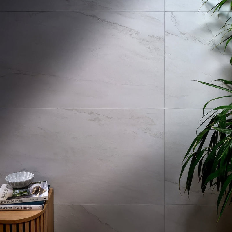 Portare Mystery White Porcelain Matt 59.5 x 59.5cm