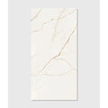 Cream-colored soprano porcelain tile 60 x 120cm with elegant gold veining for stylish flooring or walls