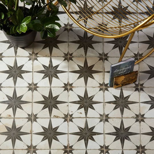 Spitalfields Ceramic Retro Star Black - alternate view