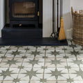 Spitalfields Ceramic Retro Star Sage