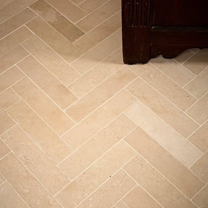 Portland Limestone Honed Parquet