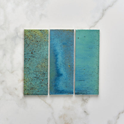 Pottery Porcelain Ocean Blue Brick