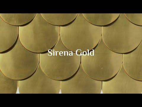 Load video: Sirena Gold 30 x 20cm | Hyperion Tiles