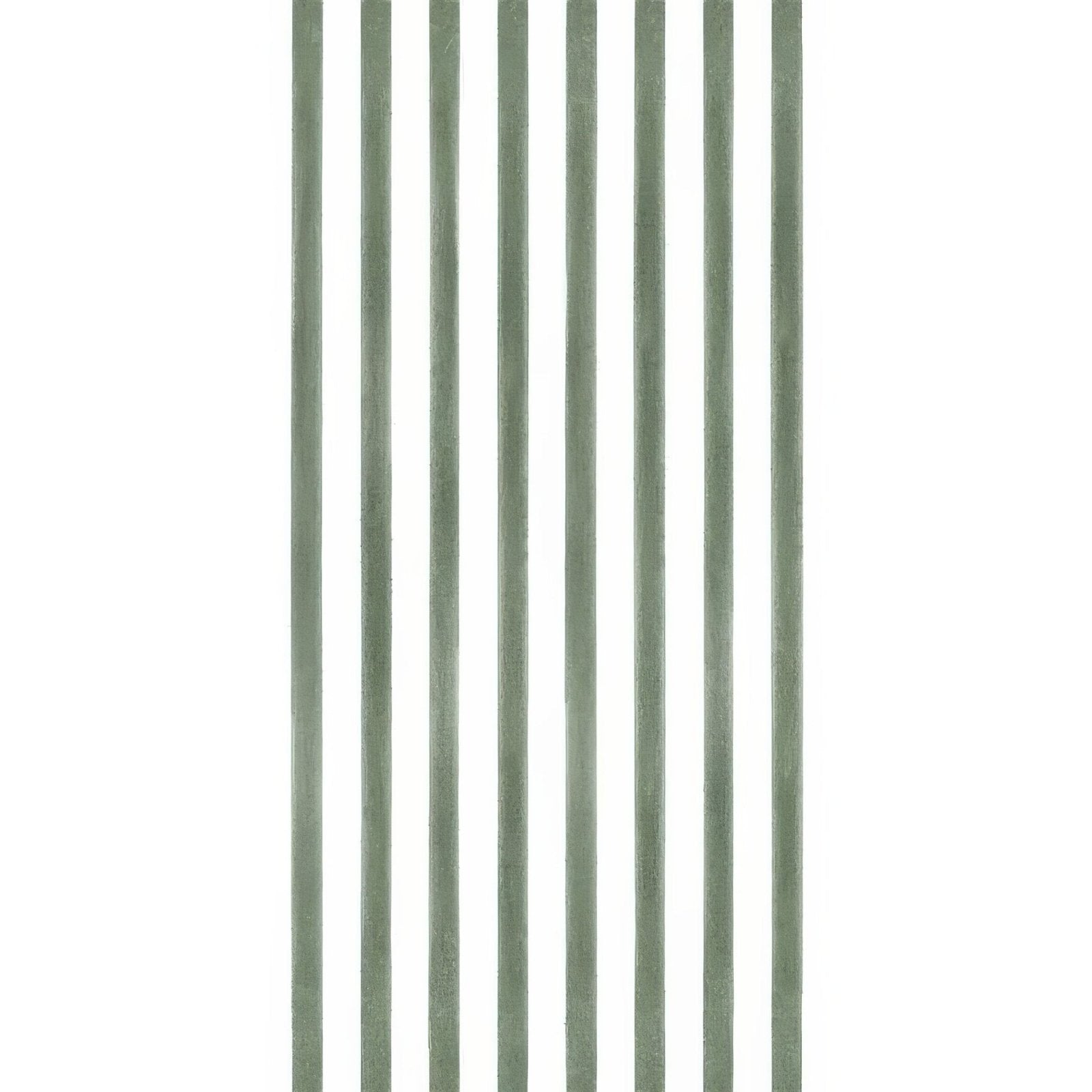 Promenade Hastings 60x30cm green matte metal rods with six slender vertical bars for modern decor or fencing