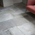 Provence porcelain cenere gray stone-effect floor tiles with matte finish and subtle tone variations