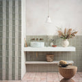 Provence toulon rectangle white marble vessel sink with matte finish and subtle gray veining