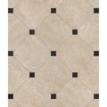 Purbeck Porcelain 60 x 120cm beige fossil-stone floor in a room setting