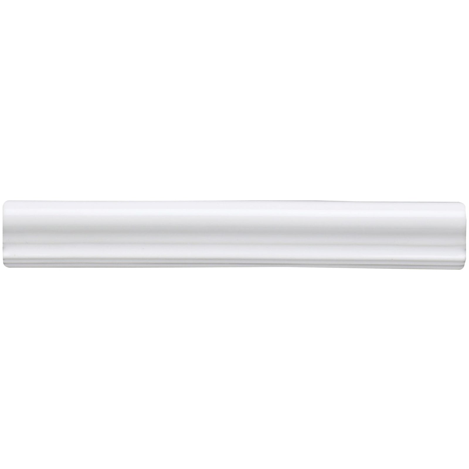 Pure White Dado Rail Moulding Wall Tile in a bathroom setting