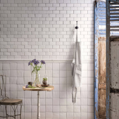 Pure White Half Tile