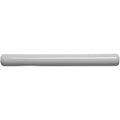 A sleek matte gray cylindrical handle with smooth rounded ends for the pure white semi round pencil