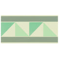 Pyrenees Border Light Grey, Light Jade and Dark Jade on White