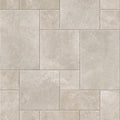 Quintili beige opus stone-effect floor tiles with subtle natural texture and irregular rectangular shapes