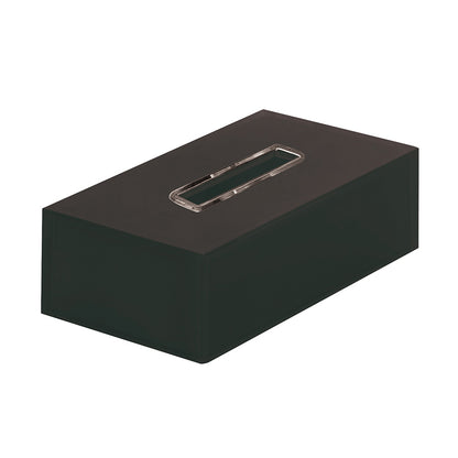 Rainbow Rectangular Tissue Box in Black - Origins Living