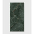 Dark green rainforest porcelain jade tile with subtle veining and polished reflective marble-like surface