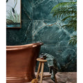 Rainforest Porcelain Jade in a bathroom setting