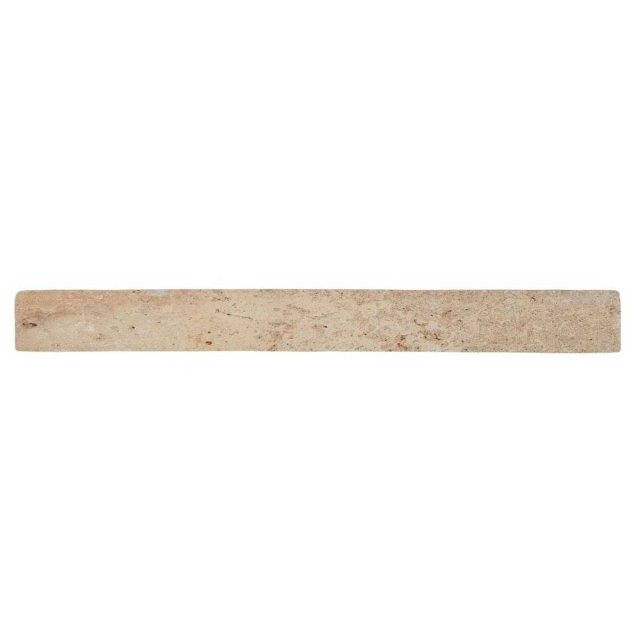 Beige ramsbury sand terracotta effect stone tile with natural veining and smooth slightly textured surface
