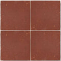 Red terracotta square tile 15x15 with a textured natural stone finish made from reclaimed terracotta material