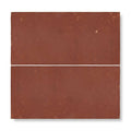 Two reclaimed terracotta rectangle tiles 15x30 with rustic reddish brown finish and subtle surface texture