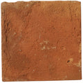 Reclaimed terracotta square tile 15x15 with rough textured reddish brown clay and natural tone variations