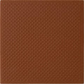 Brown textured red pinhead quarry tile 148x148x9mm with uniform raised dots pattern for flooring use