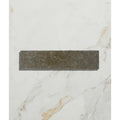 Dark gray reform composite stone tile with textured natural surface in tumbled khaki finish