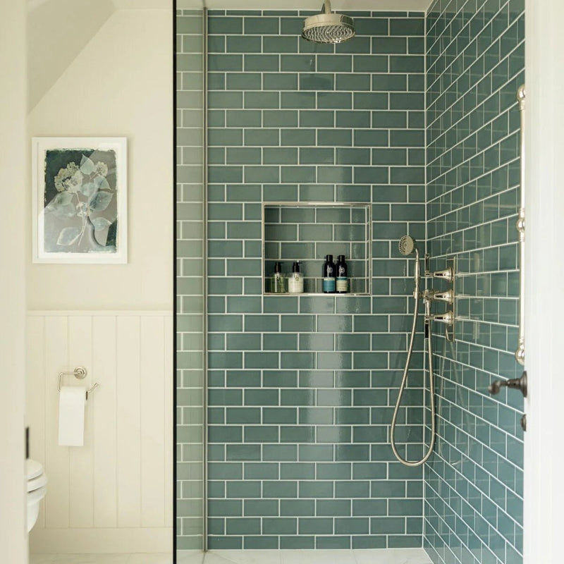 Retro Metro Green Park 7.5 x 15 Glazed Tile