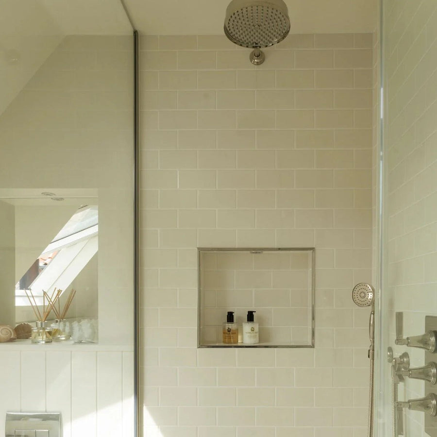 Retro Metro Marble Arch 7.5 x 15 Glazed Tile cream glazed ceramic wall tiles