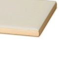 Beige glazed retro metro marble arch ceramic tile with smooth glossy finish and terracotta-colored edges