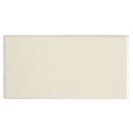 Cream-colored rectangular ceramic tile with smooth glossy finish retro metro marble arch 7.5 x 15 glazed tile