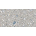 Reykjavik ash 60 x 30cm gray concrete tile with speckled texture and embedded gray white and subtle blue pebbles