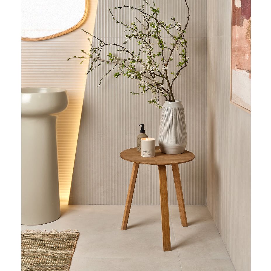 Rhine Ceramic Linear Decor 60 x 120cm wall with linear texture