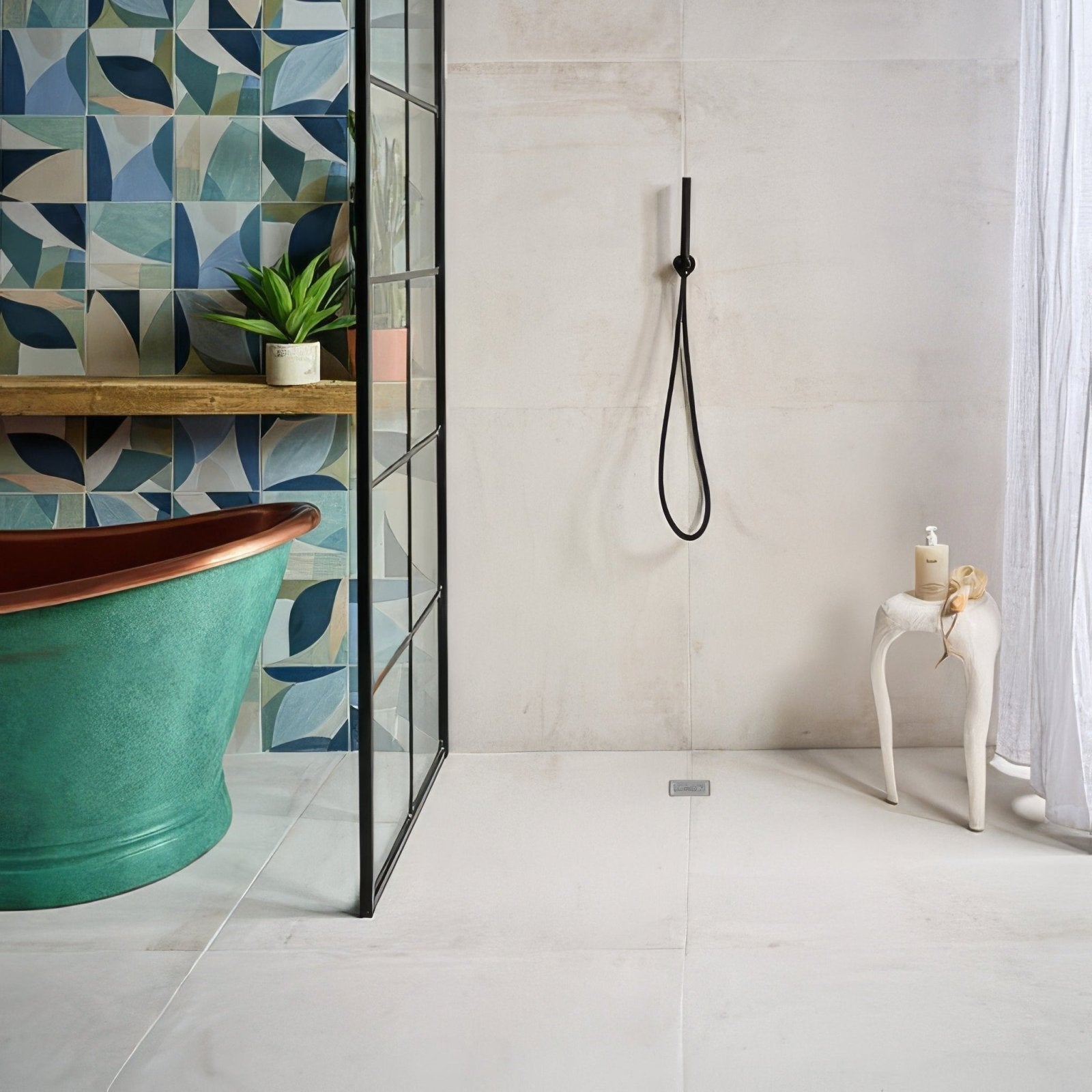 Rhine Porcelain Blanc – porcelain tile pattern detail