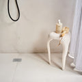 Rhine Porcelain Blanc in a shower setting