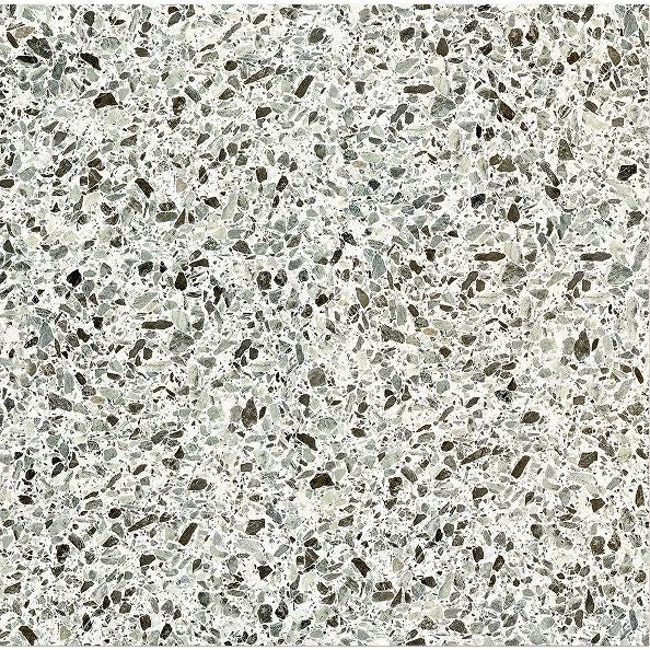 Rialto Porcelain Vert 60x60cm green terrazzo-effect matt porcelain wall and floor tile