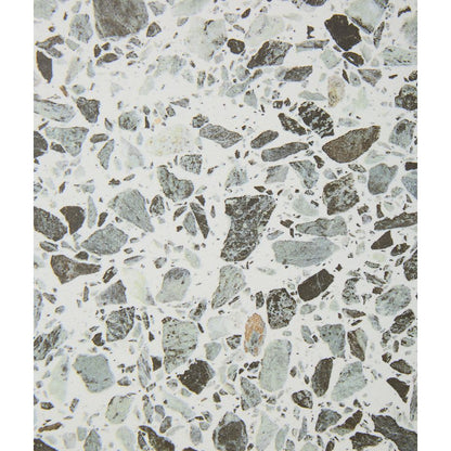Rialto Porcelain Vert terrazzo chip pattern close-up