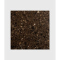 Dark brown rialto terrazzo ca’doro honed countertop with speckled black white and beige aggregate pattern