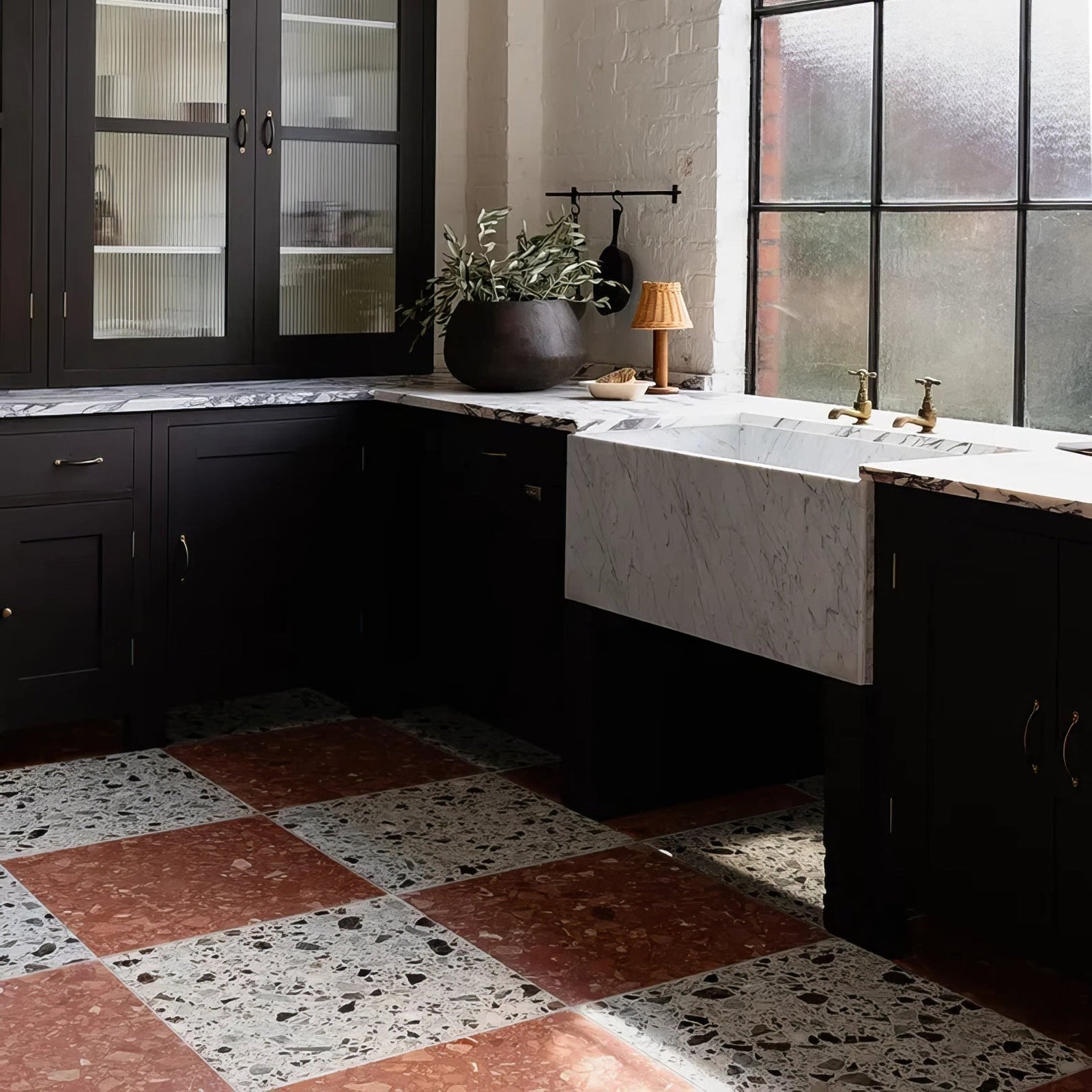 Rialto Terrazzo San Polo Honed Tile 60x60cm – close-up detail